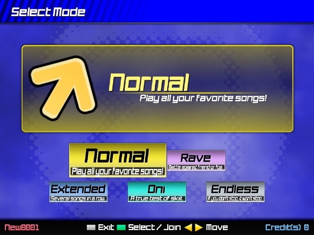 StepMania: On The Chill - select mode
